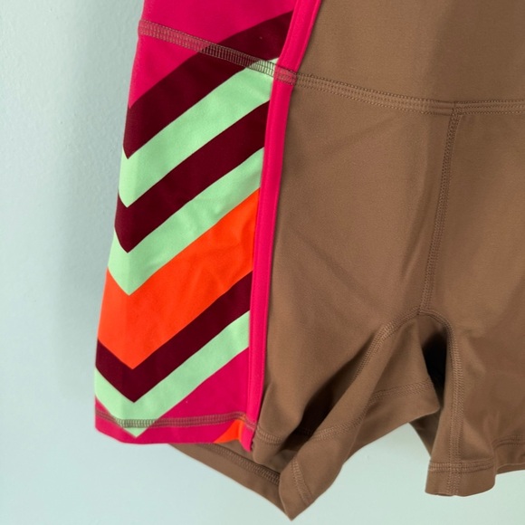 Free People Movement By Free People Never Better Color Block Bike Shorts Size XS - Picture 5 of 8